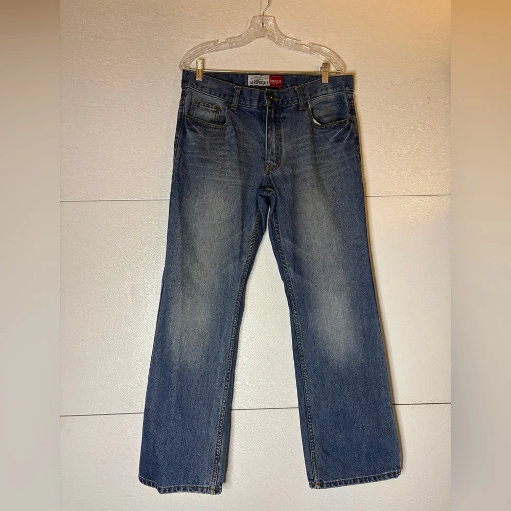 Aeropostale Driggs‎ Slim Bootcut Classic Blue Straight Jeans
